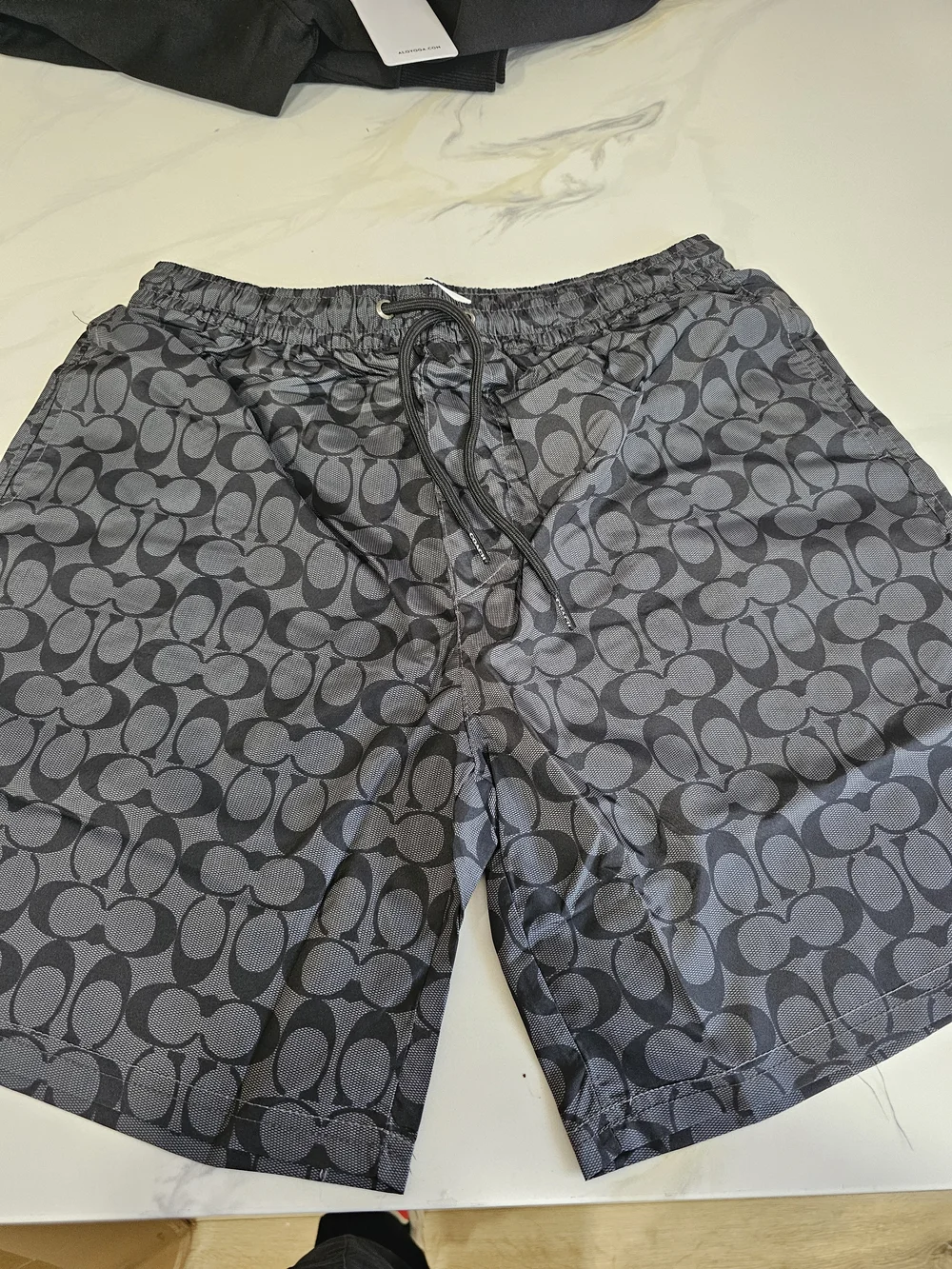 Coach Black Signature Swim Trunks - Picture 4 of 9